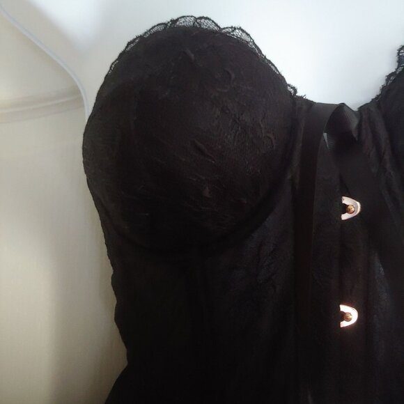 Savage X Fenty Rhianna Strapless Bustier Corset Lace Goth Sexy Vampy XL - Picture 5 of 16